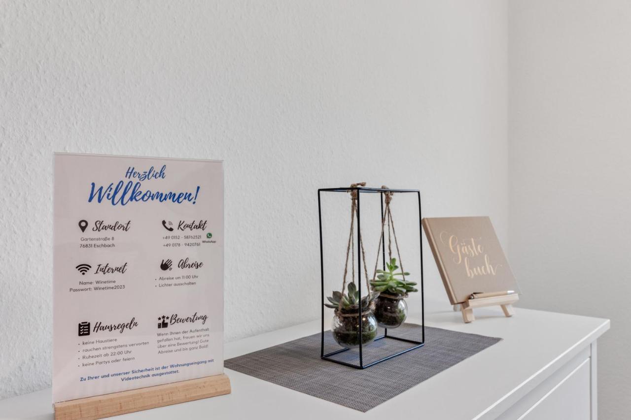 Winetime - Fuer 3 - Naehe Madenburg - Burg Landeck Lägenhet Eschbach  Exteriör bild